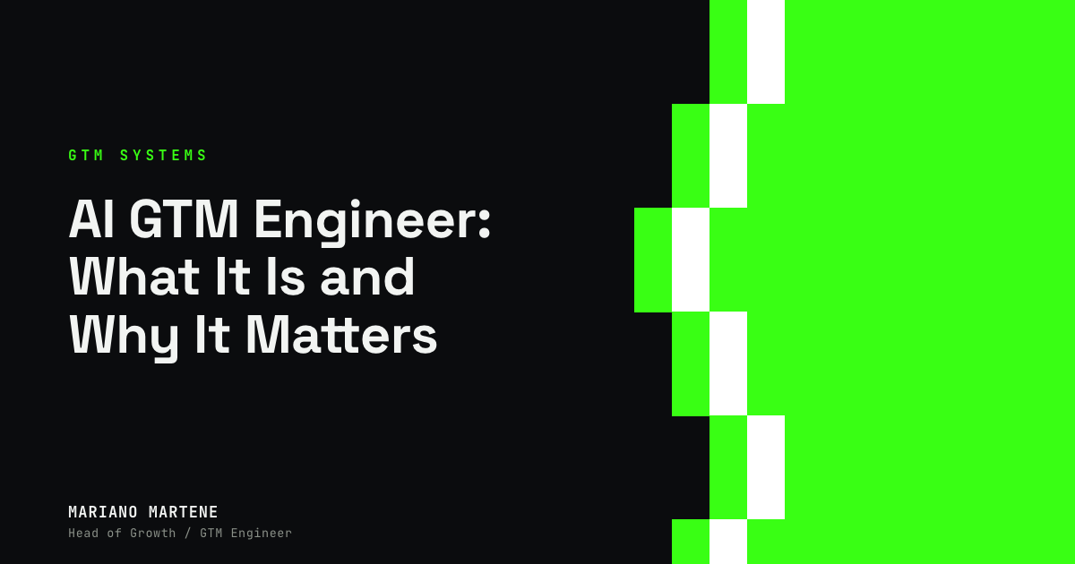 AI GTM Engineer: What It Is and Why It Matters