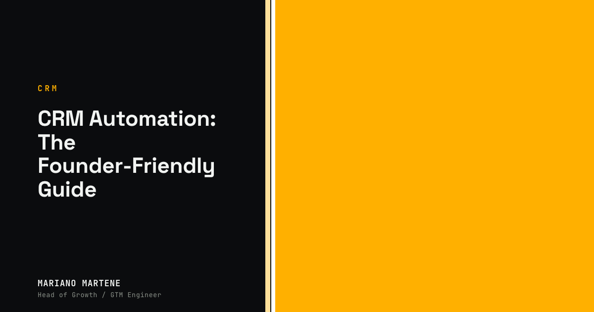 CRM Automation: The Founder-Friendly Guide