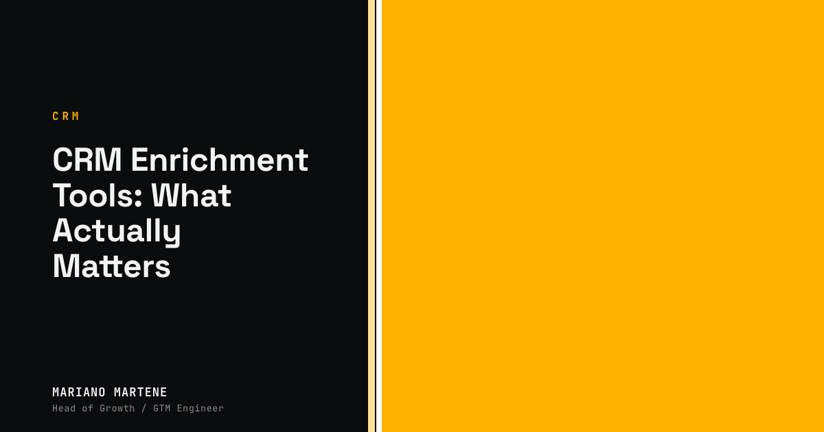 CRM Enrichment Tools: What Actually Matters
