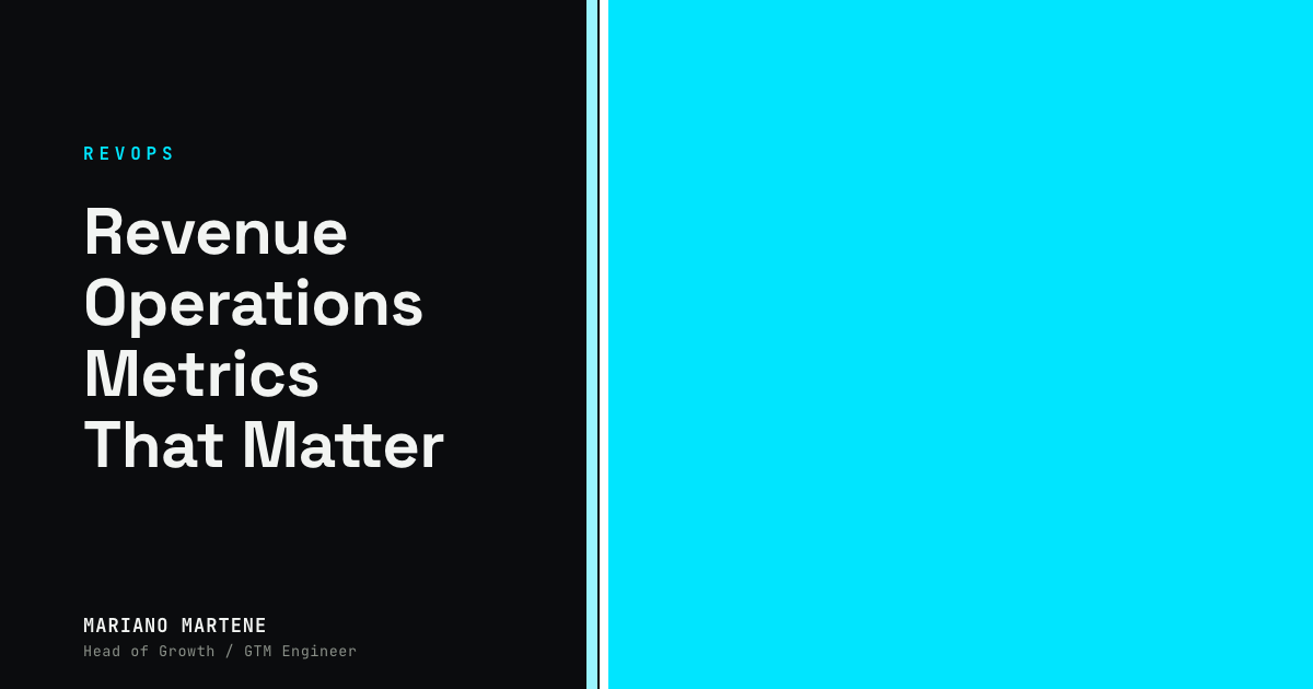Revenue Operations Metrics That Matter