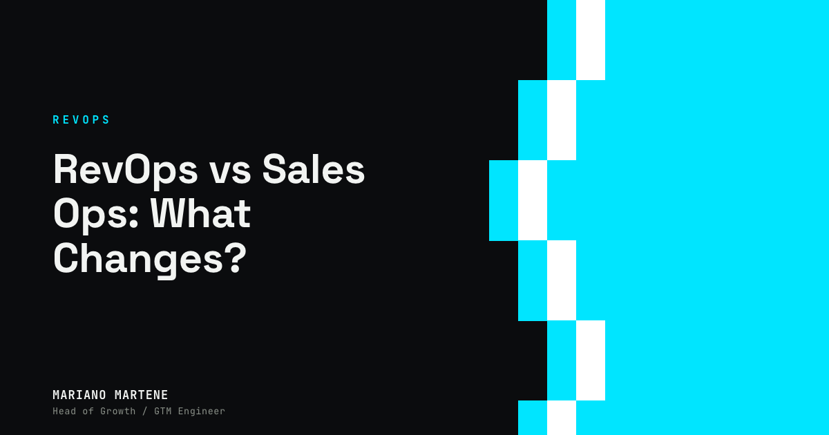 RevOps vs Sales Ops: What Changes?