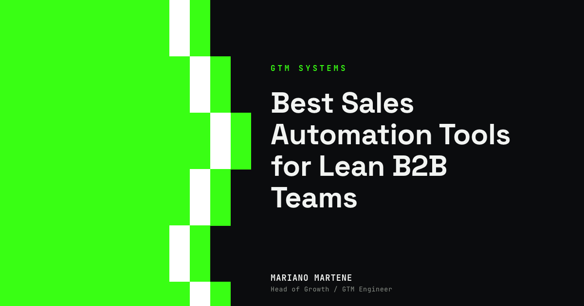 Best Sales Automation Tools for Lean B2B Teams