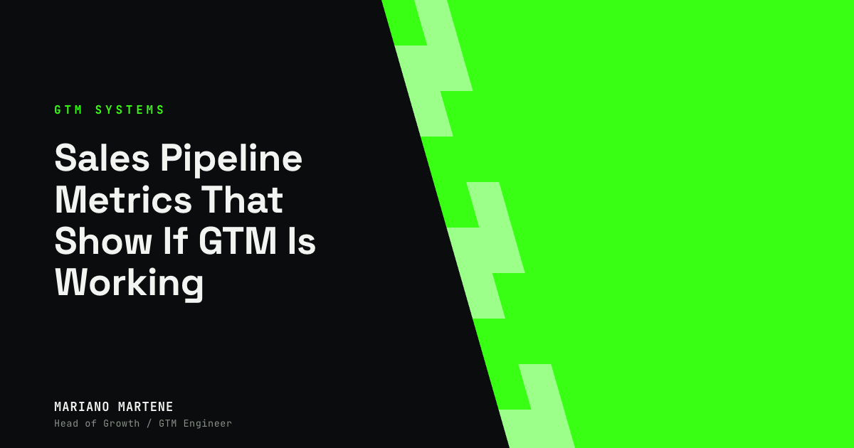 Sales Pipeline Metrics That Show If GTM Is Working
