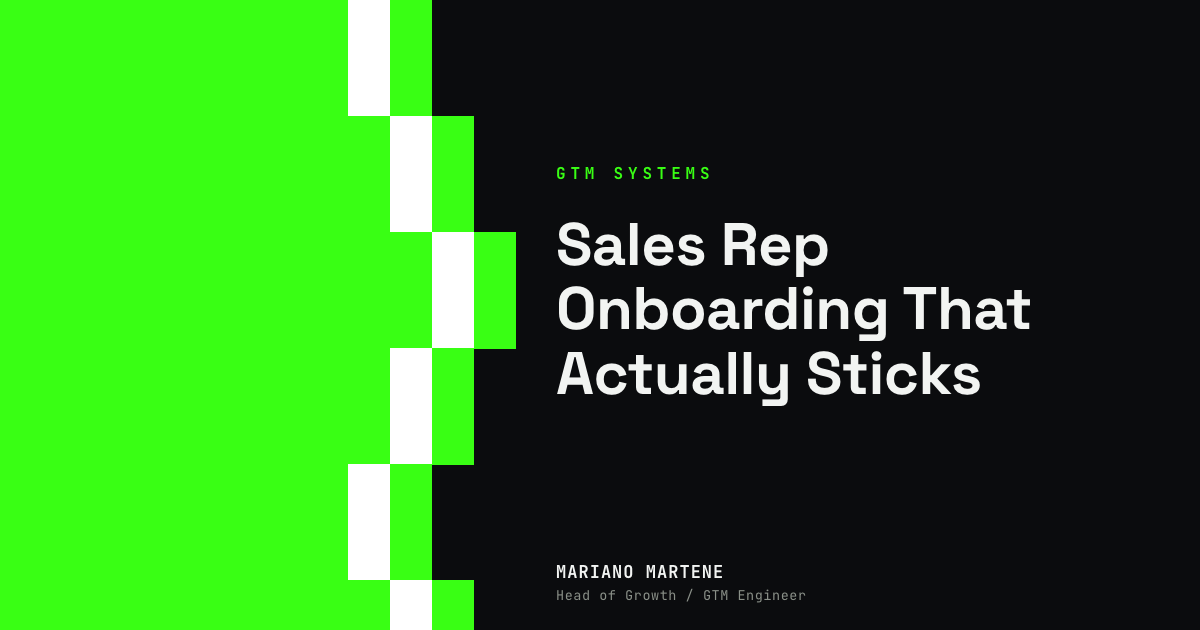 Sales Rep Onboarding That Actually Sticks
